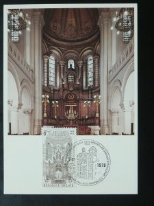 religious architecture synagogue judaica maximum card Belgium 86409