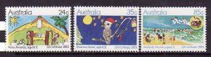 Australia-Sc#882-4- id10-unused NH set-Christmas-1983-