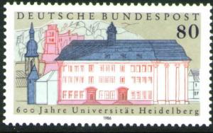 Germany Scott 1471 MNH** 1986 Heidelberg University stamp