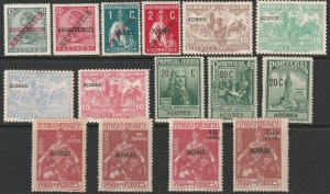 Azores 1911-25 Sc RA1-11 postal tax & telegraph series MH*