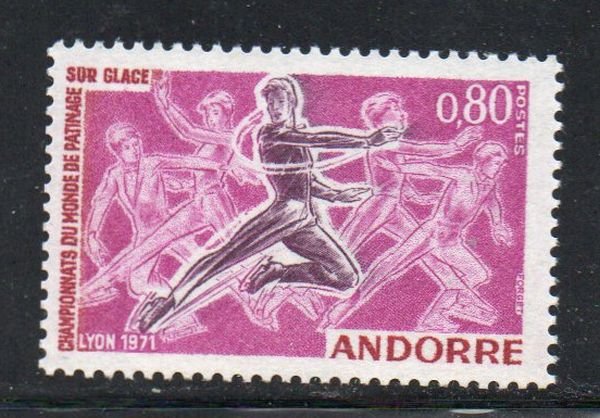 Andorra (Fr) Sc 202 Figure Skating Championships stamp mint NH