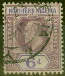 Northern Nigeria 1906 6d Dull Purple & Violet SG25 Fine Used