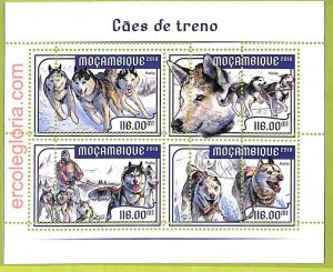 B0576 - MOCAMBIQUE - MISPERF ERROR Stamp Sheet - 2018 - Dogs, ANIMALS-