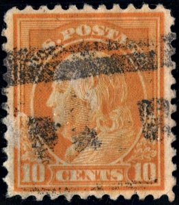 SC#510 10¢ Franklin (1917) Used/Faults