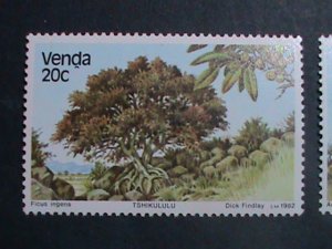 ​VENDA -   RARE ENDANGER TREES PLANTS -FOREST MNH STAMP SET VERY FINE