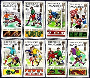 1970 Rwanda 384-391 1970 FIFA World Cup in Mexico