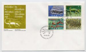 Canada First day cover #1309a, Prehistoric Life in Canada