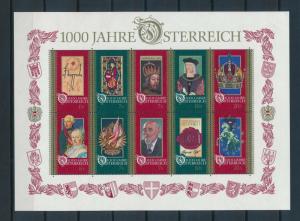 [19152] Austria Österreich 1996 1000 years Austria Miniature Sheet MNH