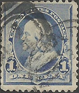 # 219 DULL BLUE USED BEN FRANKLIN SCV-0.75