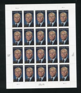 4199 President Gerald Ford Sheet of 20 41¢ Stamps MNH