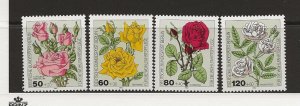 Germany Berlin 1982 Roses  set of 4 sg.B642-5   MNH