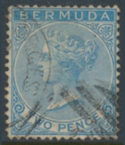 Bermuda SG 3  SC#  2 *  Used  dull blue   see details /scans