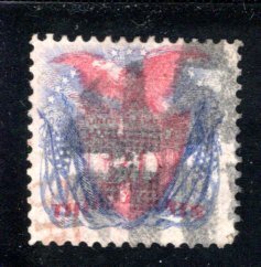 US 121, F/VF, Used, Red Cancellation, No Faults,  CV $625.00  ....   6780085