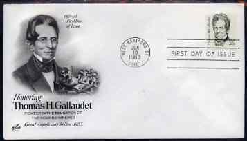 United States 1980-88 Great Americans - Thomas H Gallaude...