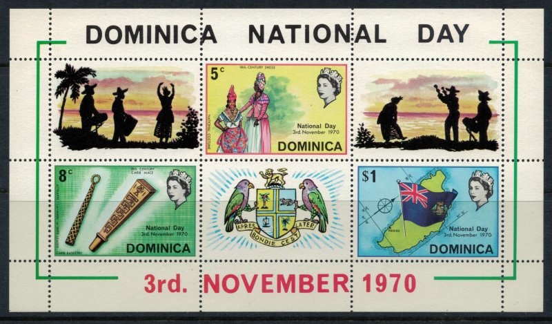 Dominica #301-3a* NH  National Day Set & Souvenir Sheet  CV $2.15