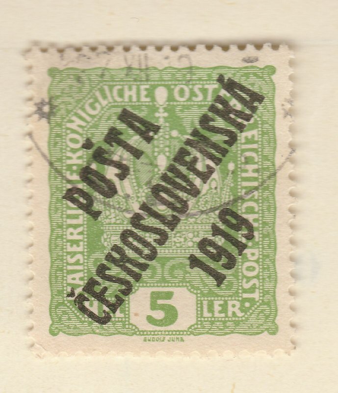 A5P64F56 Czechoslovakia Semi-Postal Stamp 1919 optd 5h used