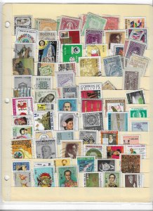 BOLIVIA COLLECTION ON STOCK SHEET , MINT/USED