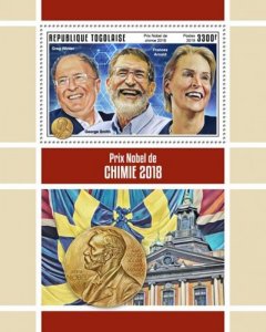 Togo - 2019 Nobel Prize Chemistry - Stamp Souvenir Sheet - TG190149b