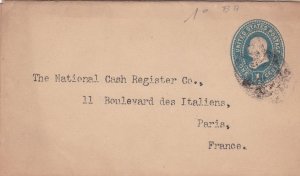 U.S. Early Franklin 1887-94 Stamped Postal Wrapper to Nat Register Co. Ref 44582