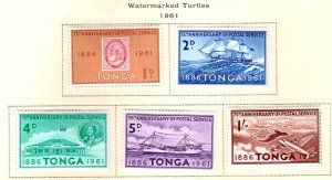 TONGA  Scott 114-118 MH* stamp set