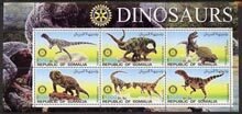 SOMALIA - 2002 - Dinosaurs #1 - Perf 6v Sheet - M N H - Private Issue