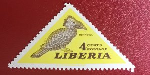 1953 Liberia Sc 343 unused 4c Hornbill CV$1.60 Lot 1918