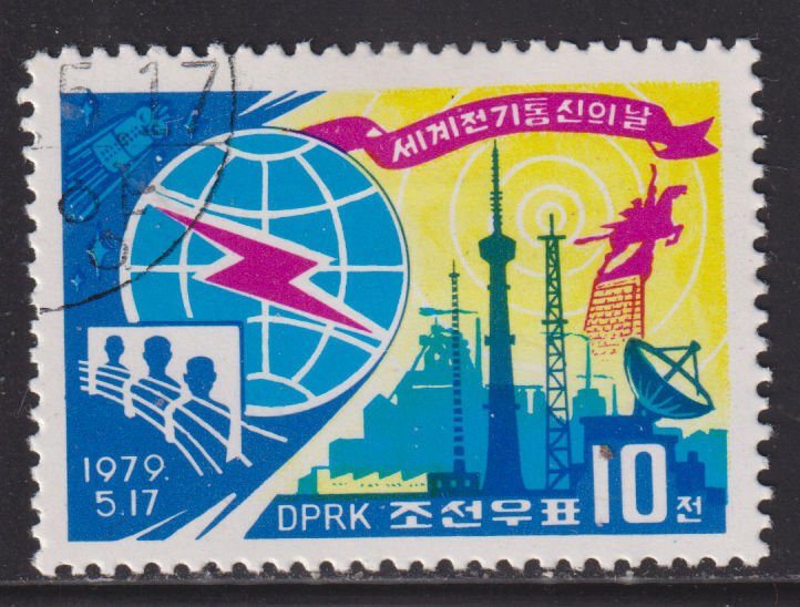 North Korea 1807 World Telecommunications Day 1979
