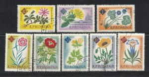 Romania # 1459//67 ~ Short Set 8/9 ~ CTO, HMR ~ cv 1.65