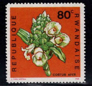 RWANDA Scott 259 MH* Colorful Orchid stamp