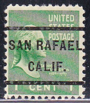 Precancel - San Rafael, CA PSS 232 - Town and Type Issue
