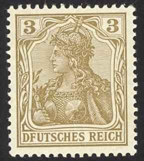 Germany Sc# 66a MH 1902 3pf brown Deutsches