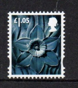 Great Britain  Wales Sc  46 2016  £1.05 Daffodil stamp mint NH