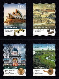 Australia 2020 World Heritage Set of 4 MNH