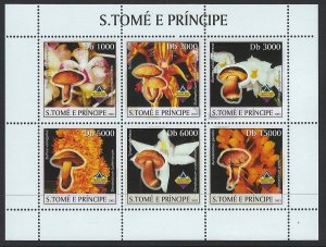 Saint Thomas Scott 1493 MNH! Mushrooms Orchids!