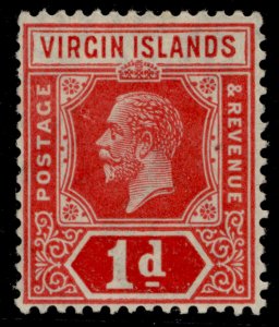 British Virgin Islands GV SG81, 1d Scarlet & Dark Carmine, LH New Cat-