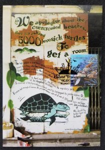 Malaysia Threatened Habitat 2010 Marine Life Turtle Coral Reef (maxicard *c scan