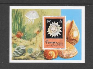 SHELLS - DOMINIICA #520 S/S MNH