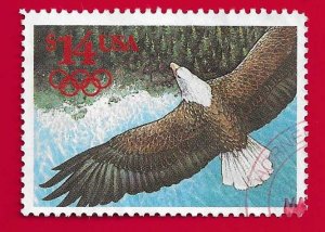 US SCOTT#2542 1991 $14 BALD EAGLE - USED
