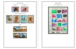 COLOR PRINTED NETHERLANDS 2011-2020 STAMP ALBUM PAGES (159 illustrated pages)