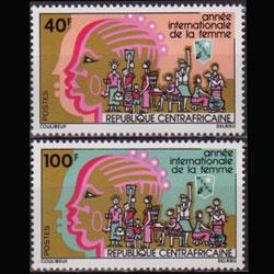 CENTRAL AFRICA 1975 - Scott# 246-7 Women Year Set of 2 NH