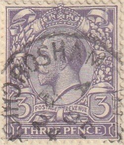 Great Britain #192 1924 3d Violet KGV Head USED-Fine.