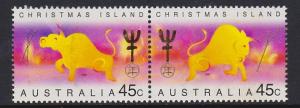 406a Christmas Island 1997 Year of the Ox MNH