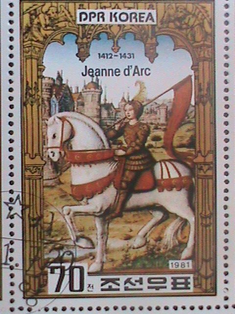 ​KOREA-1981-SC# 2092- 550TH DEATH ANNIV; JOAN OF ARC-CTO- SHEET-VF-LAST ONe