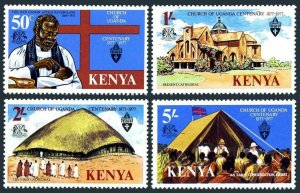 Kenya 80-83,83a,MNH.Michel 78-81,Bl.7. Church of Uganda,Centenary.Cathedrals.