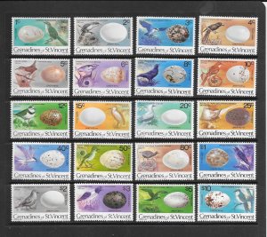 BIRDS- ST VINCENT GRENADINES #133-52  MNH