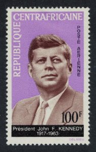 Central African Rep. President Kennedy Memorial Issue 1964 MNH SG#63