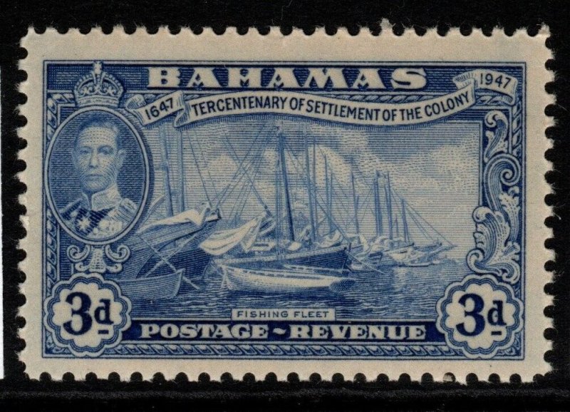 BAHAMAS SG183 1948 3d ULTRAMARINE MNH 