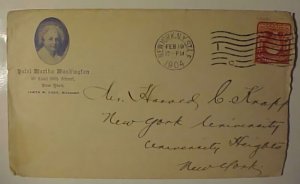 US LETTER IN 1904 NEW YORK COVER BOTH PICTORIAL