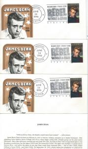 James Dean Legends Hollywood Wholesale Lot of 3 Freehold NJ Rebel Without Cause