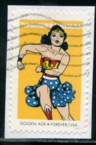 5152 US (47c) Wonder Woman SA, used on paper